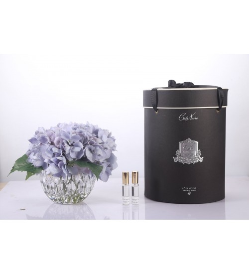 Cote Noire LHY05 绣球花透明杯-蓝色-白色绣球